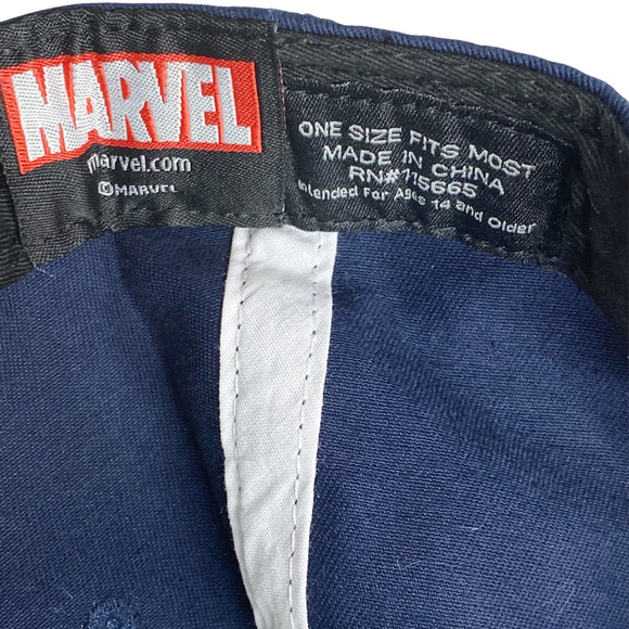 NWT Marvel Captain America Shield Flat Bill Hat OSFM - Picture 3 of 6
